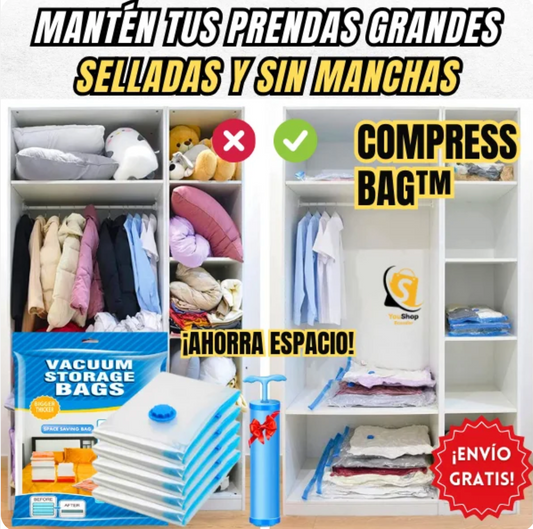 PACK BOLSAS AL VACIO BAGVACUM® | 🎁Bomba extractora de aire