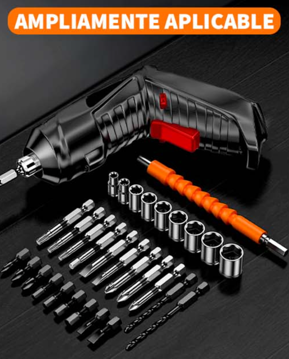 DESTORNILLADOR ELECTRICO INALAMBRICO ToolPro®  | 47 Piezas