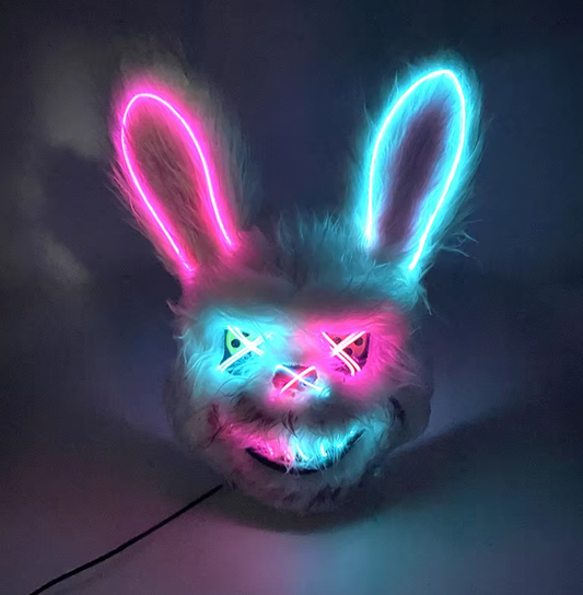 MASCARA BUNNY HORROR® LUCES LED