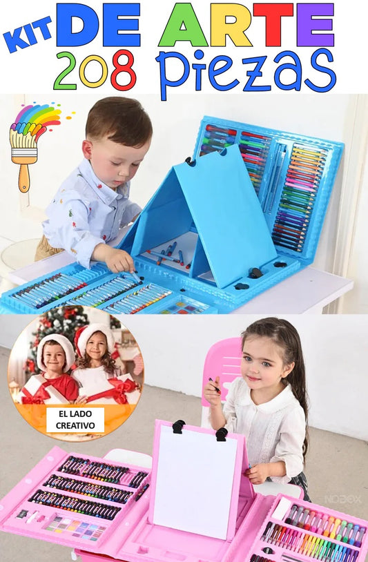 Set de arte 208 piezas - El lado artístico de tus hijos🎨