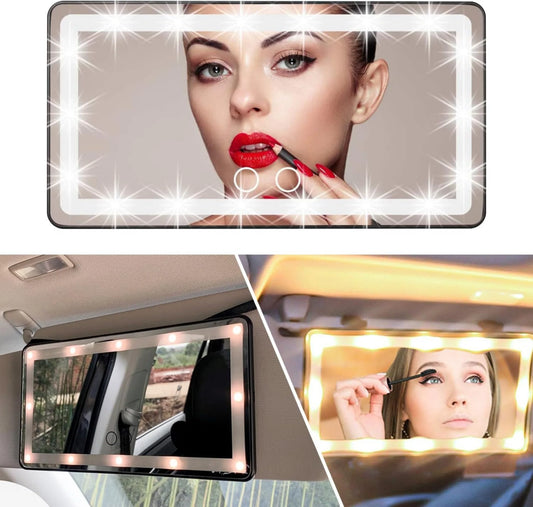 ESPEJO LED TOCADOR PARA CARRO BeautyUp®