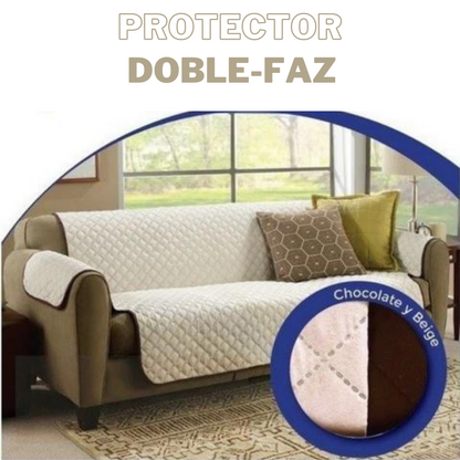 PROTECTOR DE SOFA CONFORT® DOBLE FAZ | 1,2 y 3 PUESTOS🤩