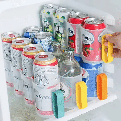 Set Organizador de latas x2 - Cervezas, gaseosas y bebidas en un mismo lugar✔️👍