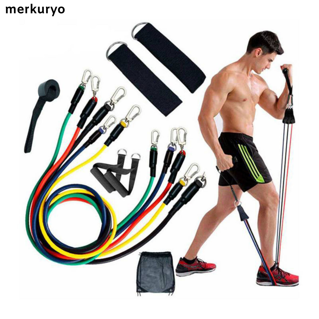 RESISTENCE BANDS® l Kit de entrenamiento en casa + GUIA DE EJERCICIOS 🎁